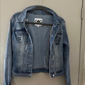 GBG Los Angeles Denim Jacket in Light Blue